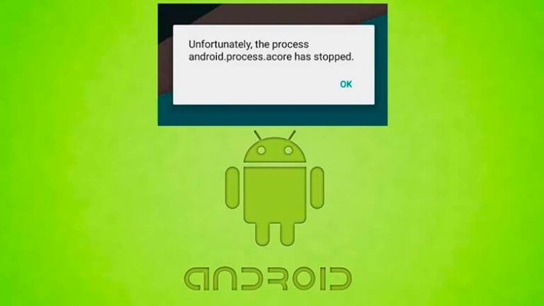 В приложении android process acore произошла ошибка как исправить lenovo