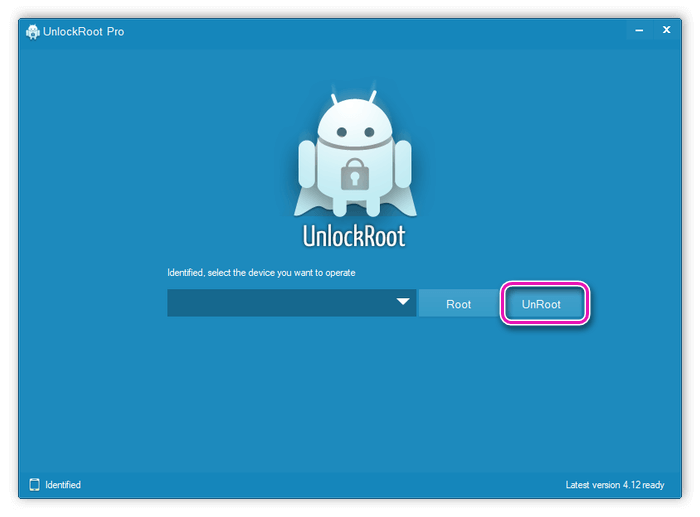 Удаление рут-доступа в Unlock Root для компьютера