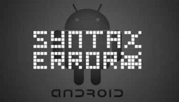 синтаксические ошибка android