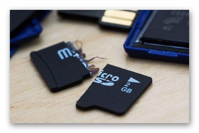 Сломанная microSD