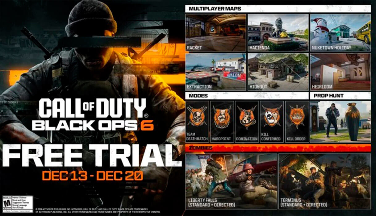 Call of Duty Black Ops 6 будет доступна бесплатно на неделю в 13 по 20