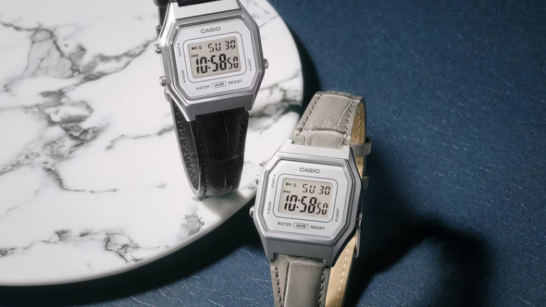Casio выпускает новые винтажные цифровые часы с кожаными ремешками