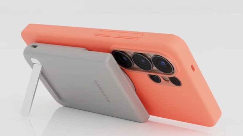 Новый магнитный блок питания Samsung для серии Galaxy S26 емкостью 5000 мАч и встроенной подставкой