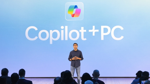 Microsoft Corporate Vice President, Windows and Devices Pavan Davuluri speaks about Recall during the Microsoft May 20 Briefing event at Microsoft in Redmond, Washington, on May 20, 2024.