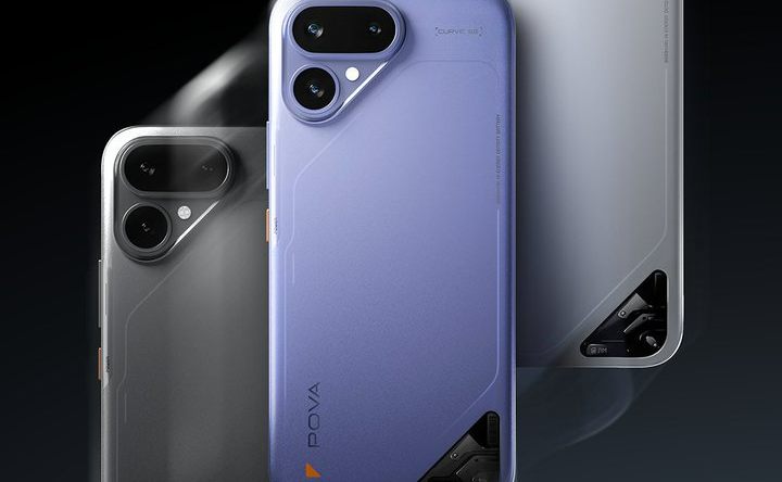 Официальное изображение Tecno Pova Curve 2 показывает три цветовых варианта перед запуском 13 февраля