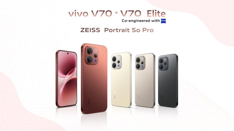 Модели Vivo V70 и V70 Elite, выпущенные в Индии, оснащены камерами ZEISS, аккумулятором емкостью 6500 мАч и процессором Snapdragon 8s поколения 3