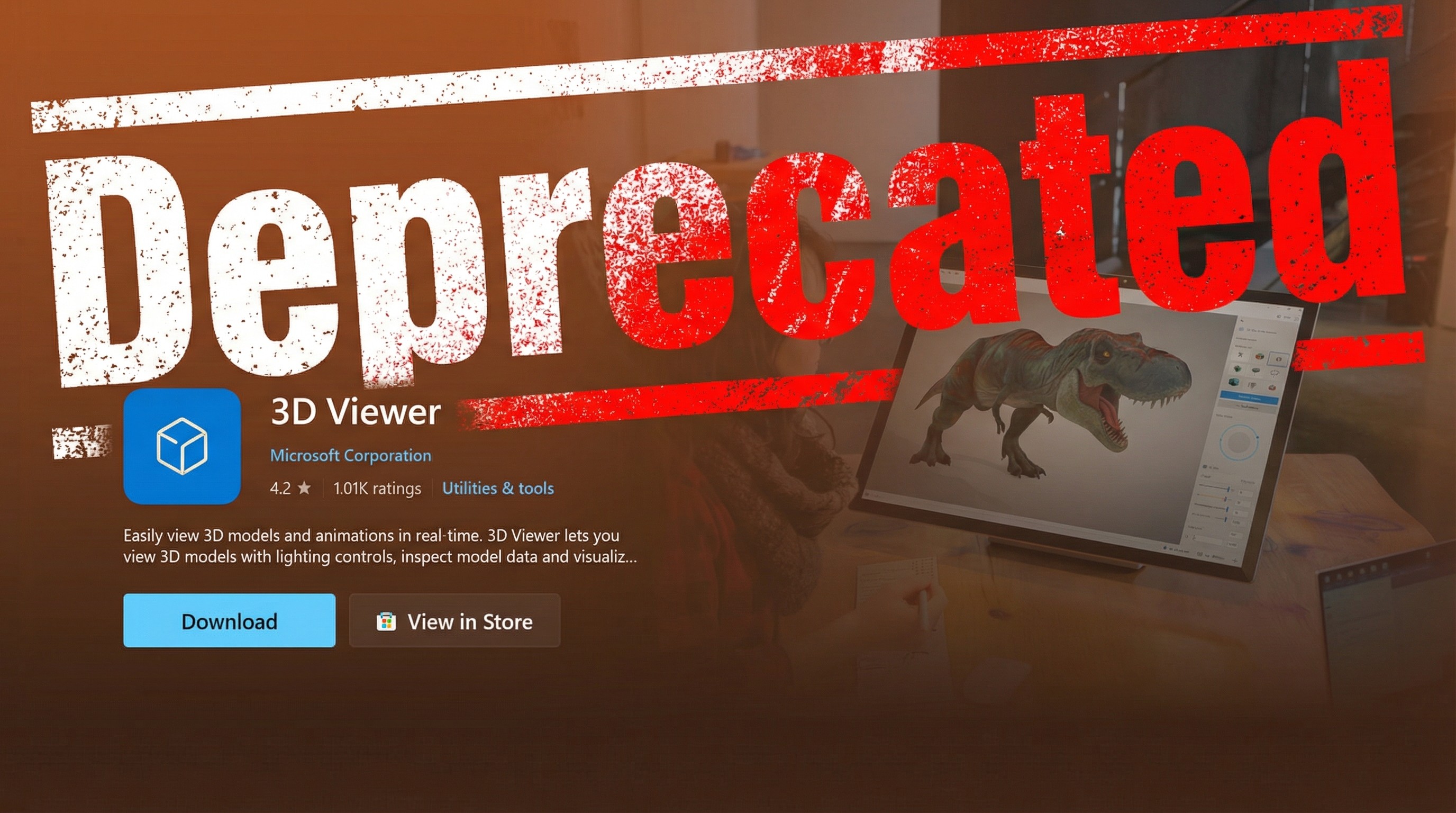 3D Viewer deprecated