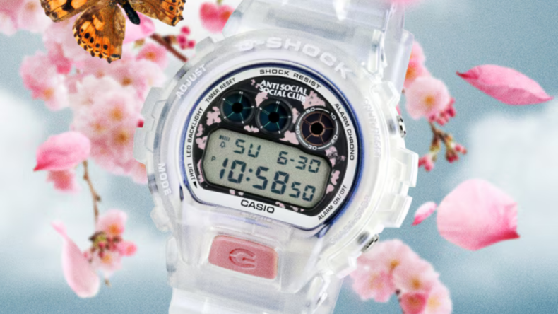 Casio выпускает часы G-Shock collab с прозрачным цветочным узором ASSC