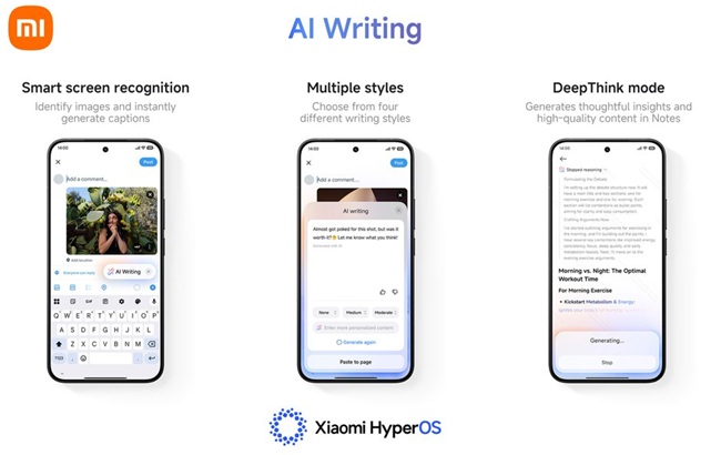 HyperOS 3 - AI Writing