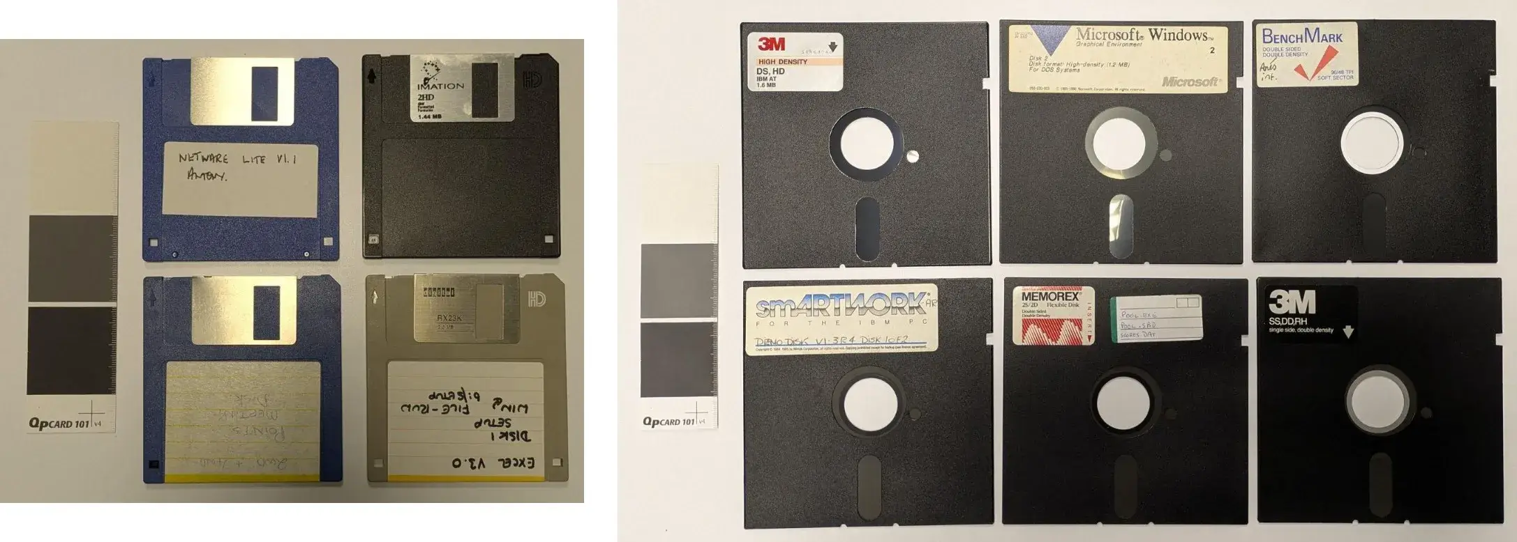 a collection of floppy disks