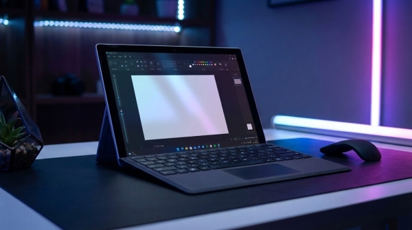 Windows 11 Paint app on a Surface Pro