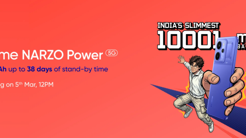 Realme Narzo Power 5G дебютирует 5 марта с аккумулятором емкостью 10,0001 мАч, изогнутым AMOLED-экраном с частотой 144 Гц и многим другим