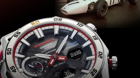 Casio выпускает специальное издание Edifice ECB-2300HR-1A для Honda F1 к 60-летию компании