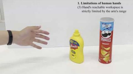 Эта рука робота может отделяться от своей руки и ползать по ней