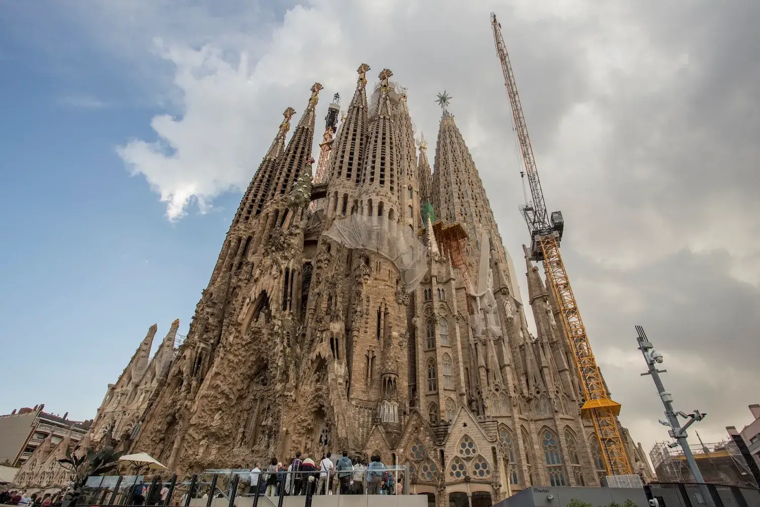 A view shows the ongoing construction of the Sagrada Familia, designed by Spanish architect Antoni Gaudi, in Barcelona, Spain, on October 17, 2025. Credit: Piotr Zajac / NurPhoto via Getty Images