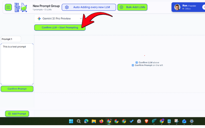 confirming LLM on Try That LLM