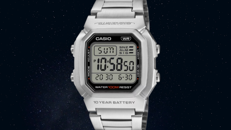 Casio выпускает в США цифровые часы W-800HD-1AV в классическом ретро-дизайне