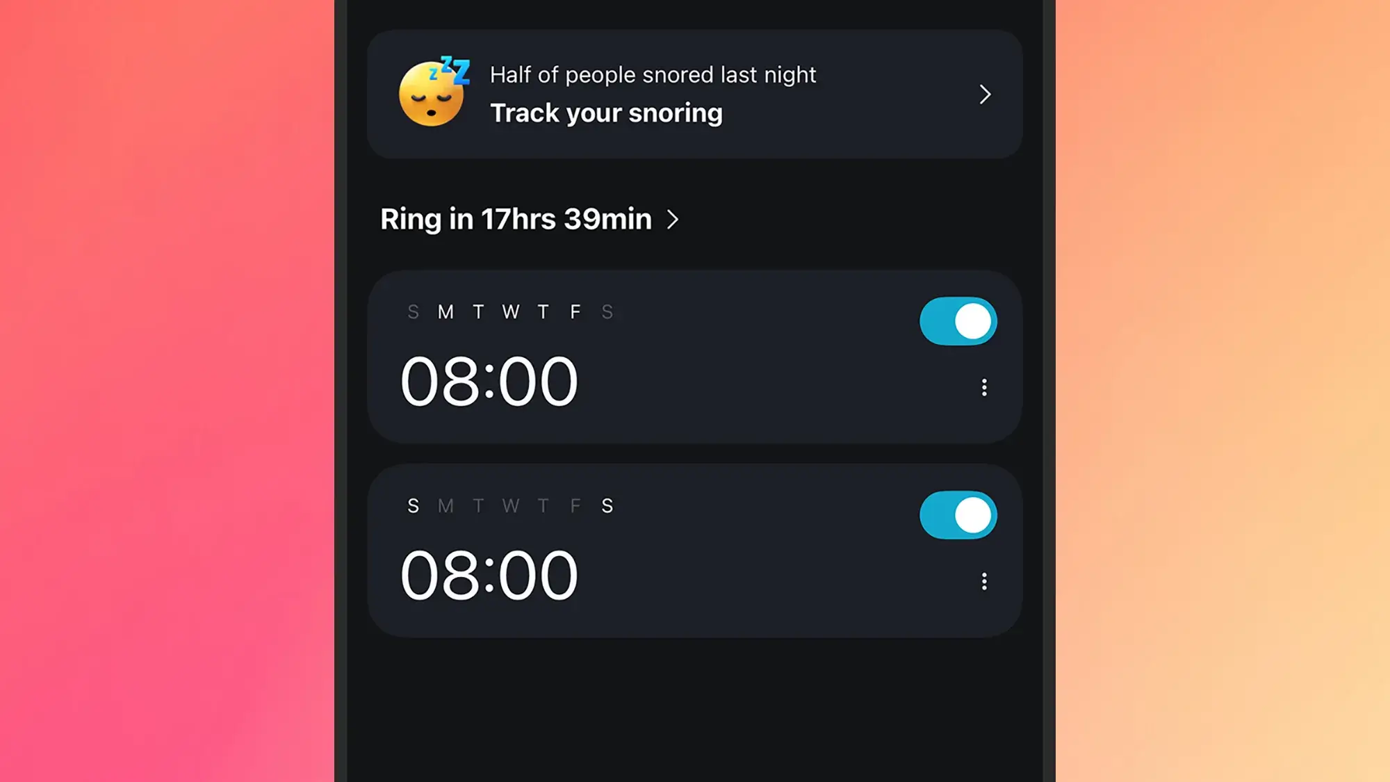 screenshot of alarmy