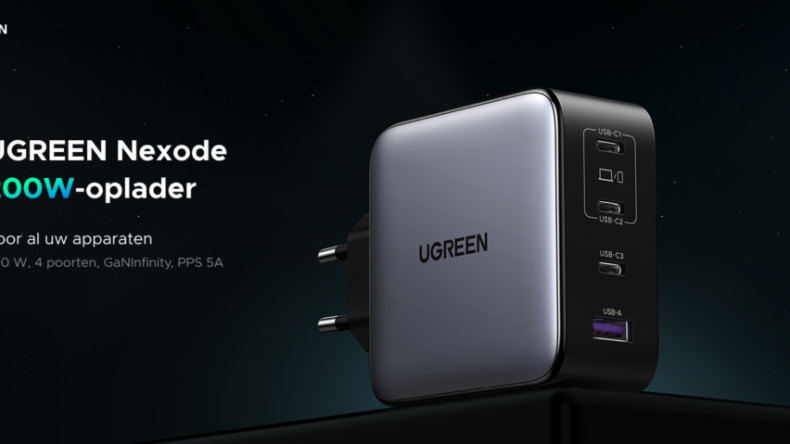 Зарядное устройство Ugreen Nexode мощностью 200 Вт (2026) появится в Европе с поддержкой 140 Вт PD 3.1 и обновлением GaNInfinity