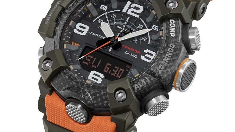 В Великобритании появились часы Casio G-Shock Mudmaster GG-B100X с безелем из углеродного волокна и надежными наружными датчиками