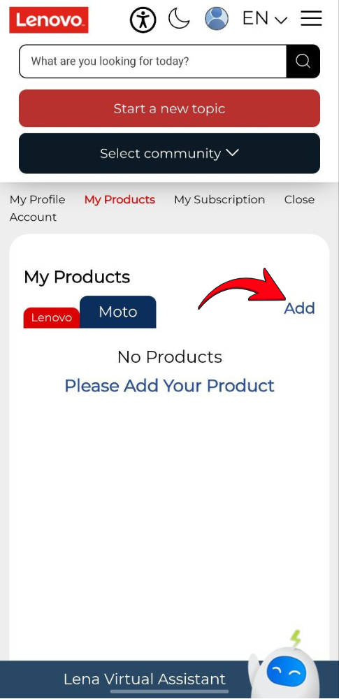 Add product on Motorola Community