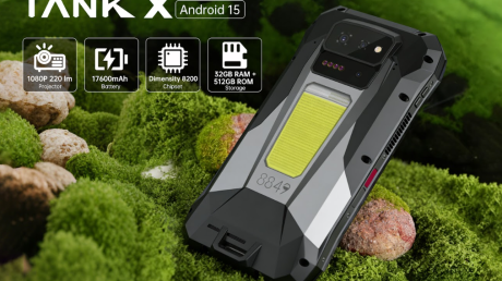 8849 TANK X — это первый в мире надежный смартфон со встроенным проектором с разрешением 1080p