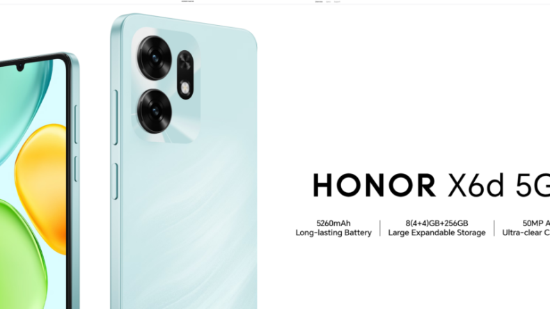 Honor X6d 5G поставляется с дисплеем с частотой 90 Гц, 50-мегапиксельной камерой и аккумулятором емкостью 5260 мАч