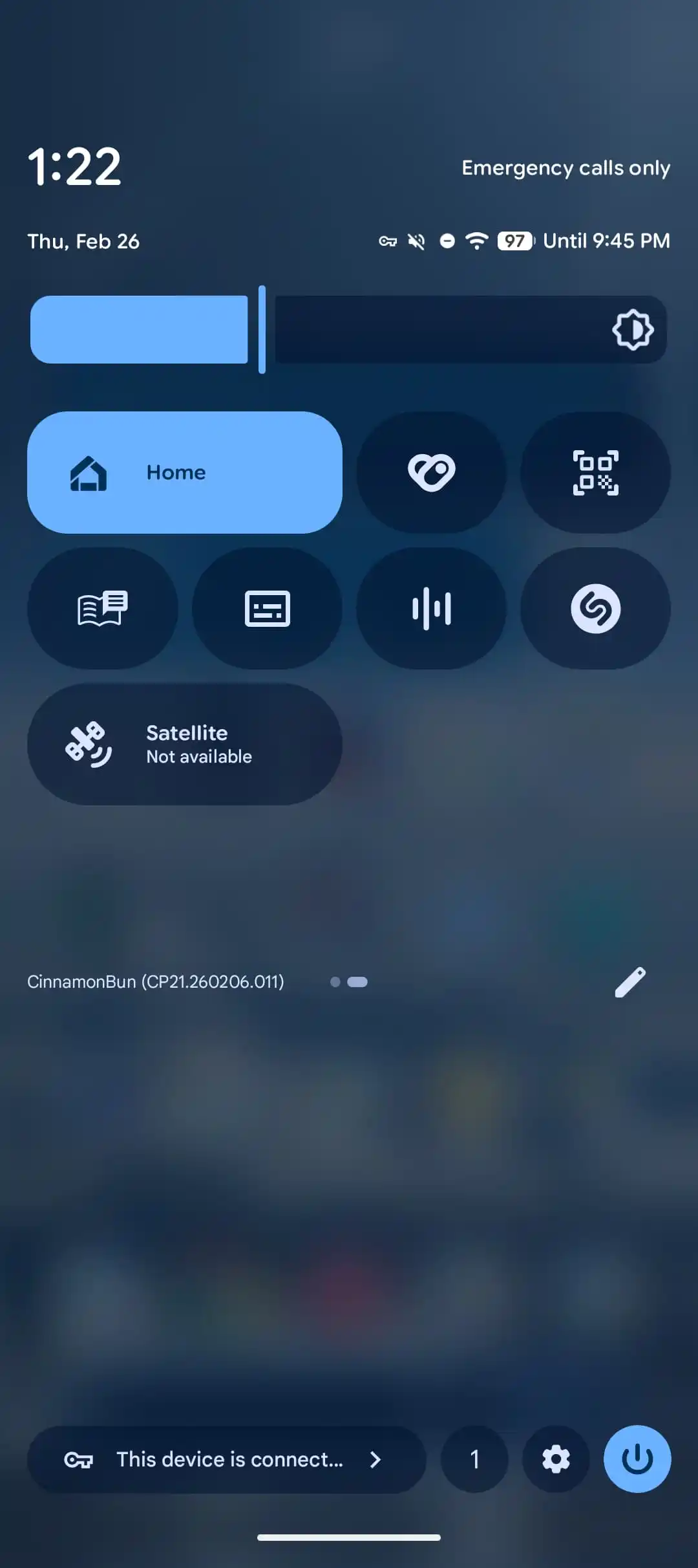 Android 17 Beta 2 Satellite tile