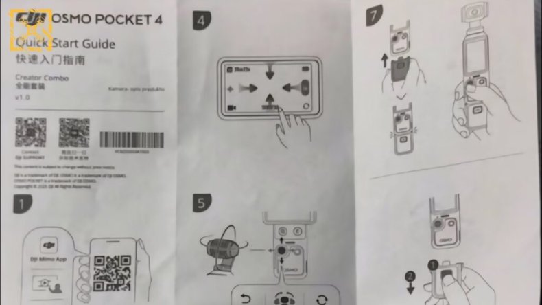 Руководство пользователя DJI Osmo Pocket 4 содержит обновленные физические элементы управления перед запуском