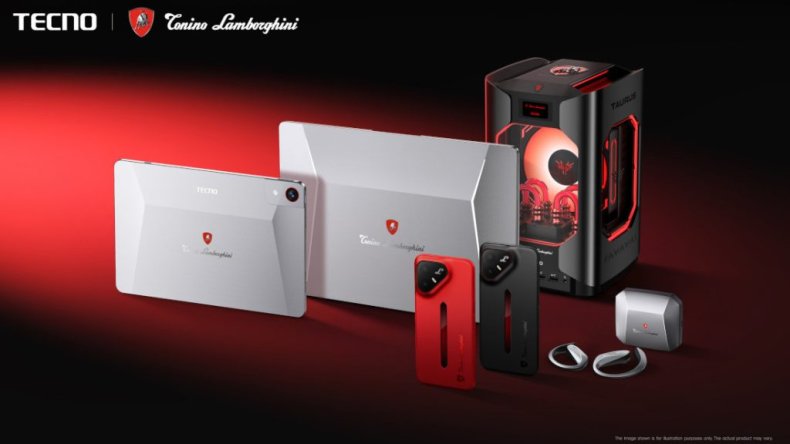 Tecno x Tonino Lamborghini выпускает новые смелые смартфоны, ПК и многое другое
