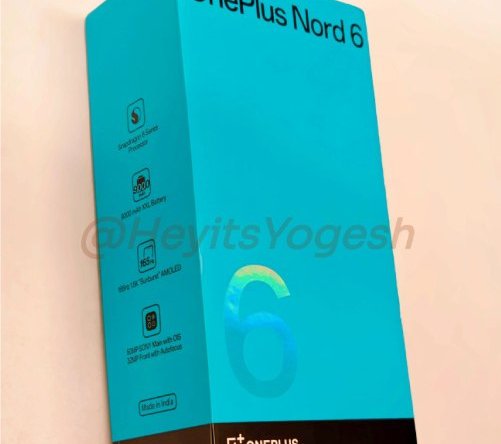 Утечка изображения коробки OnePlus Nord 6 с предварительной датой запуска