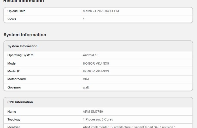 Согласно списку Geekbench, Global Honor 600 работает на базе этого чипа Snapdragon