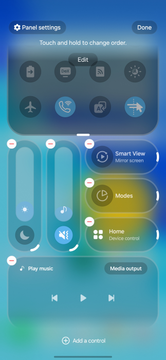 One UI 8.5 Quick Settings Panel screenshot-1