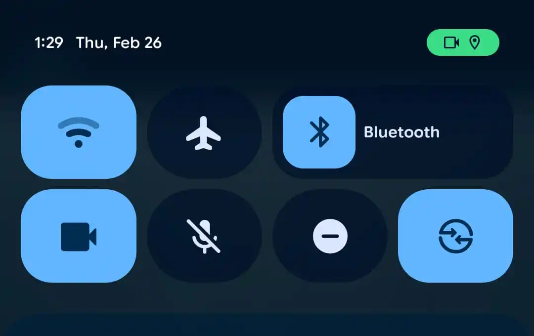 Previous privacy indicators