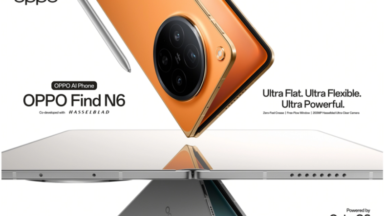 OPPO Find N6 Представляет технологию без образования складок и утверждает, что это самый плоский складной дисплей в мире