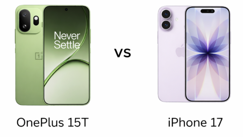 OnePlus 15T против iPhone 17: Большая батарея против большого бренда
