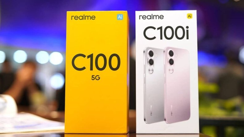 Realme C100 5G и C100i 4G представлены на изображениях распаковки и демонстрации перед запуском