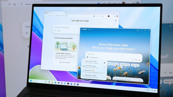 Using Copilot on Windows 11 with a laptop