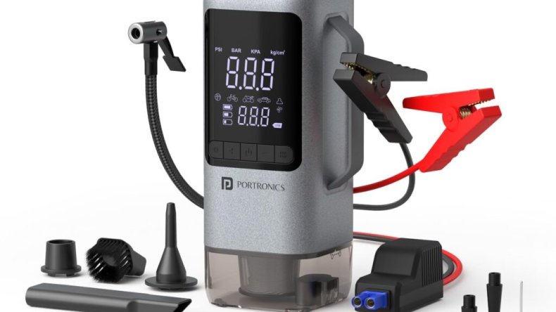 Компания Portronics представила Vayu Cop: насос на 150 фунтов на квадратный дюйм, вакуум на 5000 Па и пусковое устройство в одном устройстве