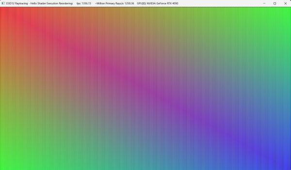 The D3D12 Raytracing demo used to test SER
