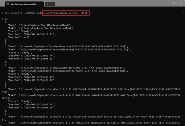 Modern Task Scheduler CLI