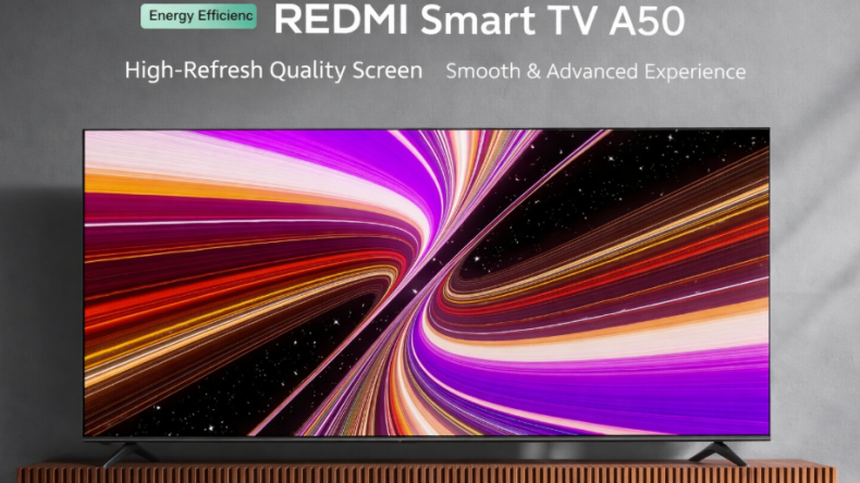 Дебютирует новый REDMI Smart TV A50 от Xiaomi: 50-дюймовый телевизор с разрешением 4K 144 Гц по сверхнизкой цене