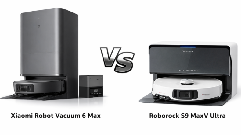 Робот-пылесос Xiaomi Robot Vacuum 6 Max против Roborock S9 MaxV Ultra: Один убирает усерднее, другой — умнее