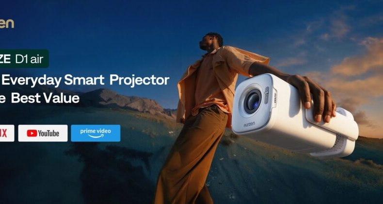 Выпущен портативный интеллектуальный проектор Aurzen EAZZE D1 Air Smart с яркостью 300 люмен ANSI и разрешением 1080p