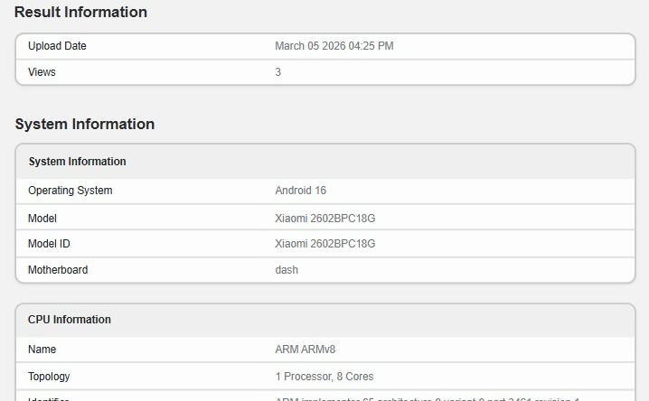 На Geekbench появился Poco X8 Pro Max с разрешением 9500 пикселей, продемонстрировавший высокую производительность