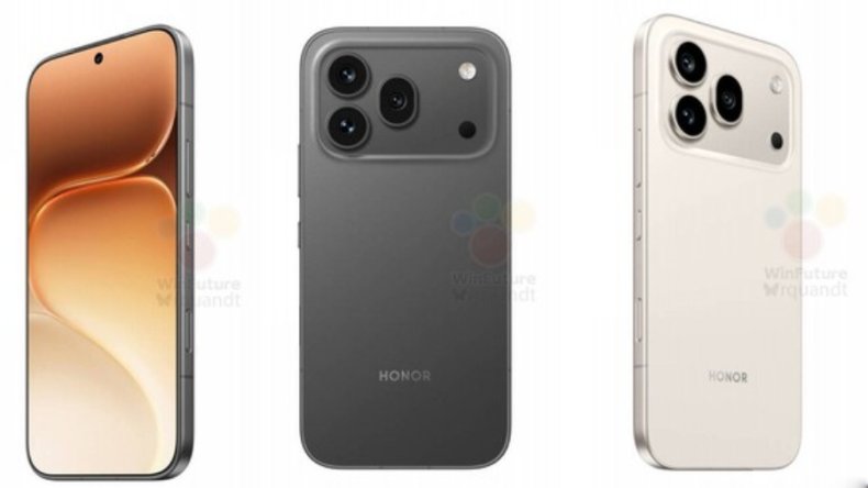 Honor 600 Pro на рендерах выглядит как клон iPhone 17 Pro