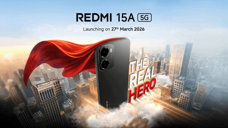 Запуск Redmi 15A 5G запланирован на 27 марта; в тизере представлена батарея емкостью 6300 мАч, новый дизайн и цветовые решения