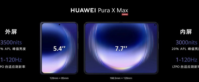 Huawei Pura X представляет собой первый широкий складной смартфон в стиле «книжка» с Kirin 9030 Pro