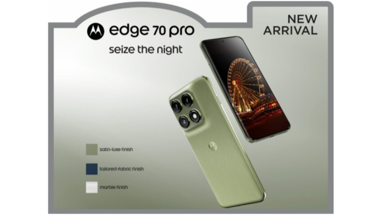 Motorola Edge 70 Pro была замечена в просочившихся промо-материалах перед запуском
