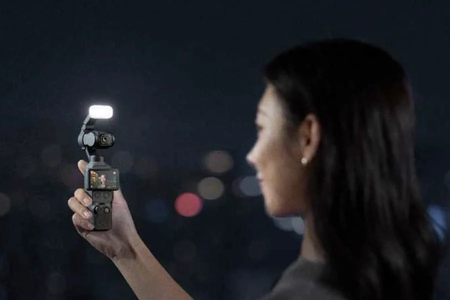 DJI Osmo Pocket 4 with fill light